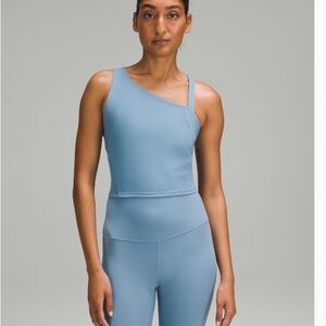 Lululemon Everlux Asymmetrical Tank Top One Shoulder Bra Top Size: 8